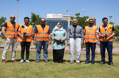 مديرية الاقسام الداخلية تقوم بحملة تشجير الحدائق في الاقسام الداخلية